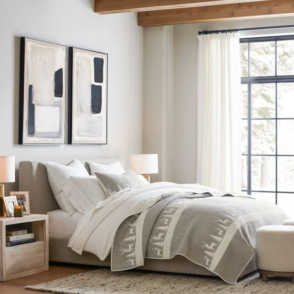 Pottery Barn | Textured Cotton Curtain 50” x 84”